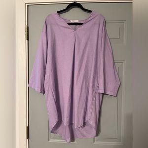 Lilac Linen Tunic